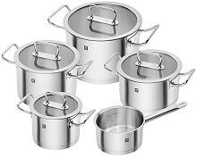 Набор кастрюль из нержавеющей стали, 9 предметов, Zwilling Pro, 65120-005