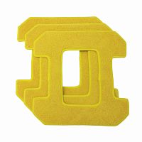ЧИСТЯЩИЕ САЛФЕТКИ ИЗ МИКРОФИБРЫ ДЛЯ HOBOT 268/288, ЖЕЛТЫЕ ДЛЯ ВЛАЖНОЙ УБОРКИ (3 ШТУКИ), мод. НВ 268 А01