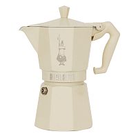 Гейзерная кофеварка Bialetti Moka Express Exclusive Cream 9060, 6 чашек